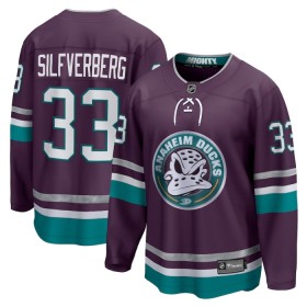 Dresovi Anaheim Ducks 30th Anniversary Replica Jacob Silfverberg 2023-24 Treći Ljubičasta - Muške